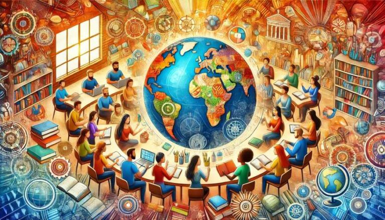 Educação Reduz o Choque de Civilizações. Vamos incentivar práticas educacionais que aproximem as culturas e promovam um mundo mais unido.