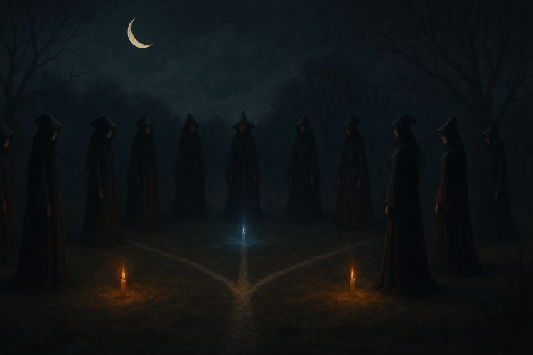 O Círculo das Oito - Capítulo XI: As Novas Três Linhas. As velas acesas não apenas iluminavam, marcavam. Nove pontos. Nove vozes. Nove destinos.