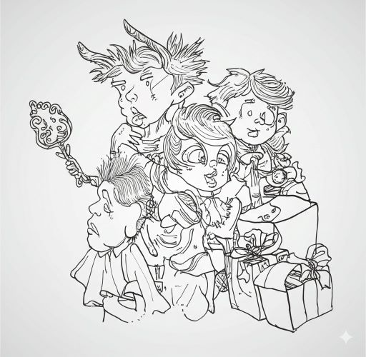 Os Pequenos Guardiões, cansados mas aliviados, se abraçaram. Eles haviam enfrentado a escuridão juntos e, através de sua união e bondade