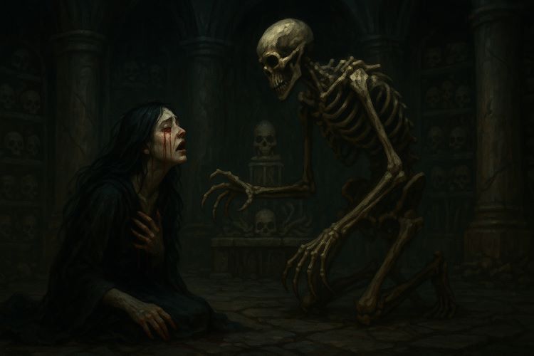 ⚶ A Canção do Osso Quebrado - Capítulo XXI. As criptas de Nhar’Vol não foram feitas para os vivos. Esculpidas por mãos que já não existem