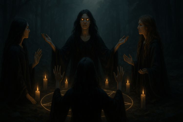 O Eco de Elariah - Capítulo V. Elariah, mesmo sem convocá-las, é sua origem e destino. Para essas bruxas, ela não foi uma líder.