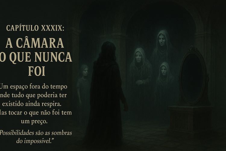 A Câmara do Que Nunca Foi - Capítulo XXXIX. A entrada não está em nenhum mapa — ela sussurra nas decisões não tomadas,