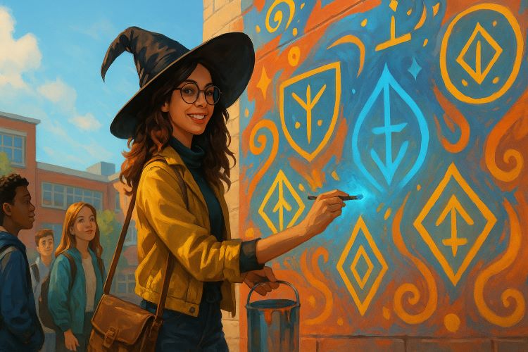 As Runas do Recomeço - Capítulo 3. Na periferia da cidade, entre prédios grafitados e o som constante dos ônibus,