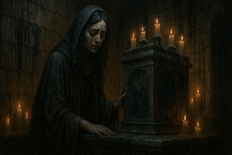 O Arquivo das Lamentações - Capítulo XXX. O templo ergue-se nas margens do mundo, onde o tempo hesita e a memória sangra.