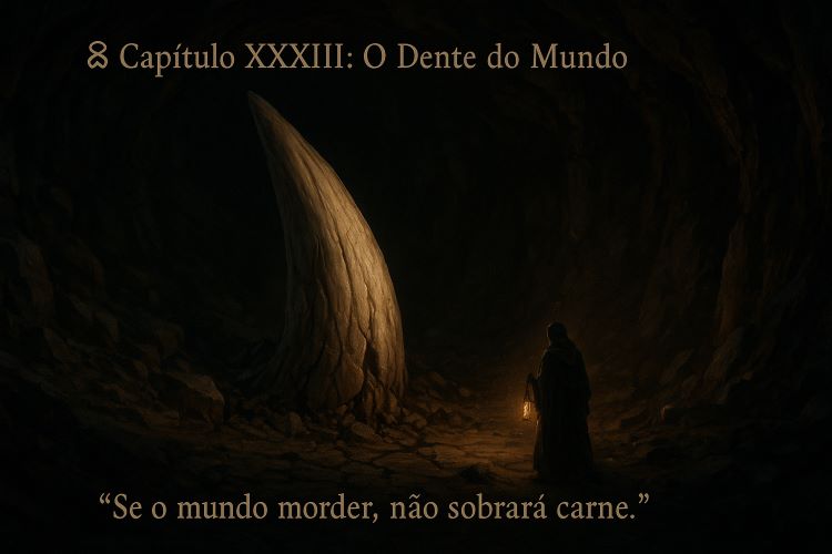 O Dente do Mundo. Nas profundezas além do esquecimento, onde nem os mortos ousam sonhar, repousa algo que nunca deveria ter existido.
