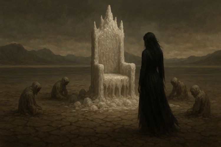 O Trono de Sal - Capítulo XXXVIII. No coração de um deserto onde antes havia mar, ergue-se um trono esculpido não por mãos humanas