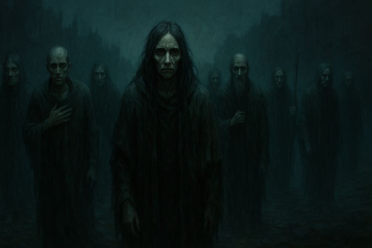 Os Sete Que Não Dormem - Capítulo XXIX. Desde a Noite da Quebra, sete caminham sem repouso. Não são fantasmas, tampouco vivos — são memórias