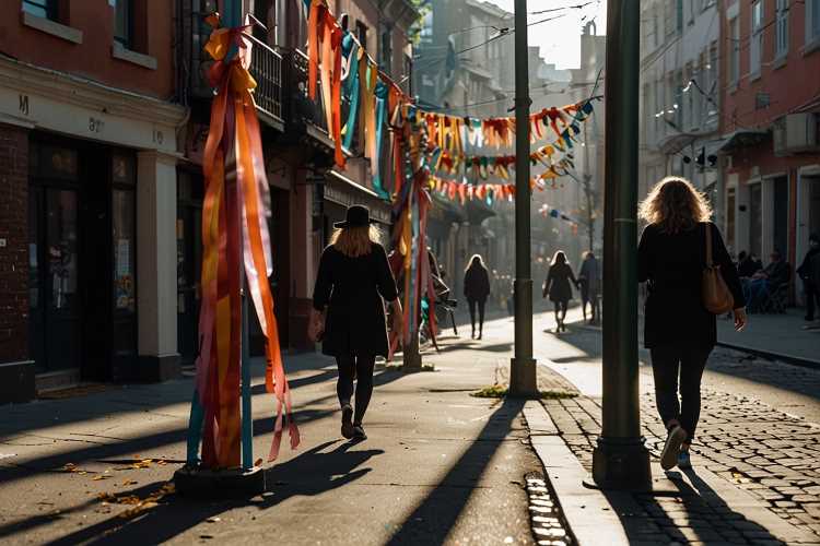 O Fio que Une - Capítulo 37. Ela carregava uma cesta de vime, de onde saíam rolos de fitas coloridas como serpentes de seda.