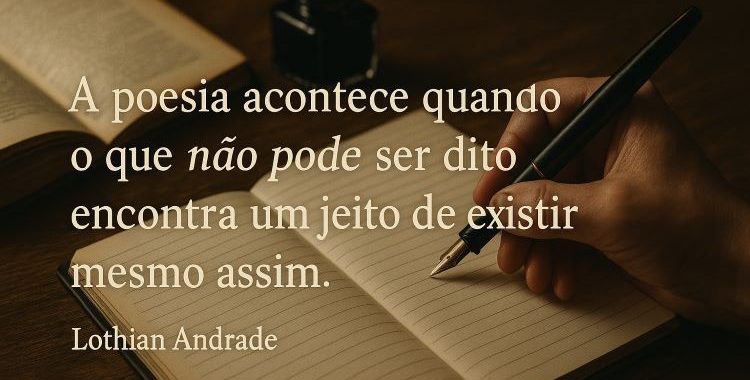 O Eco Silencioso da Alma na Tinta. Ele vivia da poesia, mas a poesia, ultimamente, parecia não querer viver nele.